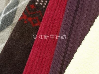 抽條搖粒絨